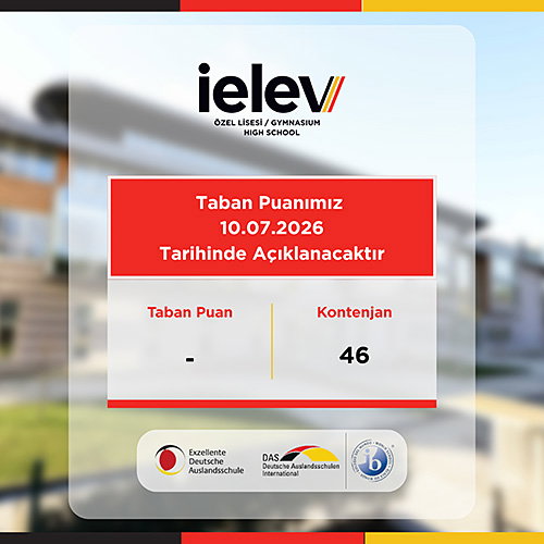 İELEV Özel Lisesi Taban Puanımız 10.07.2026 Tarihinde Açıklanacaktır