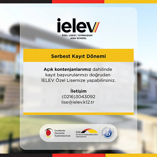 İELEV Özel Lisesi Serbest Kayıt Dönemi